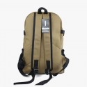 Zipper Solid Canvas Backpack