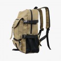 Zipper Solid Canvas Backpack