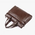 Leather Shoulder Business Briefcase