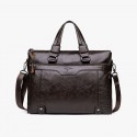 Leather Shoulder Business Briefcase