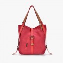 Preppy Vintage Canvas Women Backpack