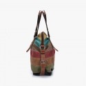 Patchwork Canvas Casual Shoulder Bag