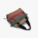 Patchwork Canvas Casual Shoulder Bag