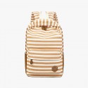 Cute Striped Printing Canvas Backpack