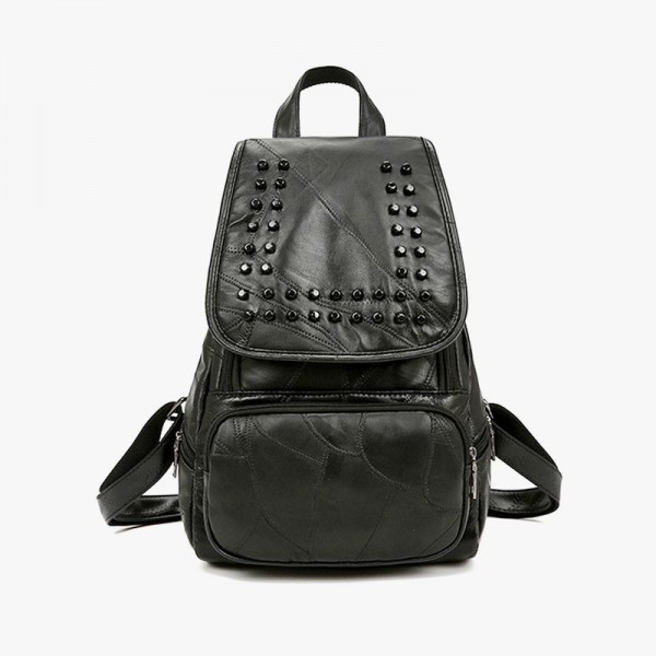 Mochila Luxury Teenage Leather Backpack