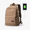 Rucksack Canvas Student Backpack