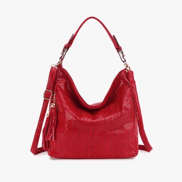 Synthetic Snake Leather Crossobdy Bag