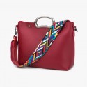 Leather Fashion Colorful Bag Strap Women