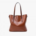 Oil Wax Leather Shoulder Bag