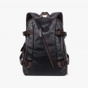 External USB Charge Leather Backpack