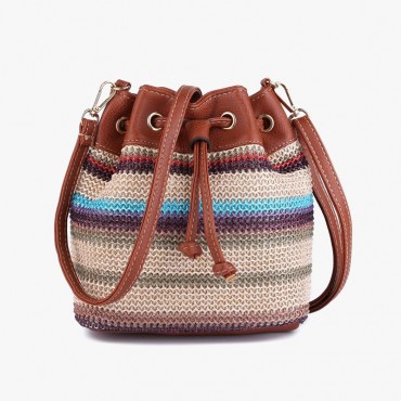 Fashion Straw Canvas Handbag Women